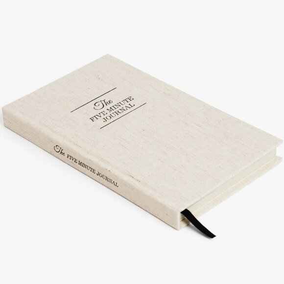 NEW INTELLIGENT CHANGES The Five Minute Journal Hardcover Beige Daily - Picture 2 of 13